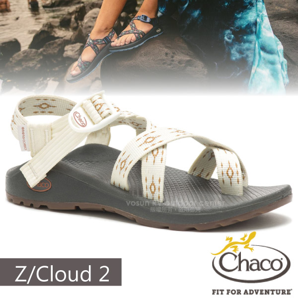 【美國 Chaco】女 Z/CLOUD 2 越野紓壓運動涼鞋(夾腳款)/戶外拖鞋.海灘鞋.耐磨/CH-ZLW02-HH09 沙灘之窗✿30E010
